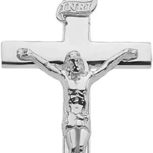 Sacred Symbolism: Embrace Faith with Claddagh Gold Sterling Silver Cross Pendant - Choose Your Perfect Size (S-L)