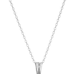 Amazon Essentials Sterling Silver Round Cut Birthstone Pendant Necklace 18" (previously Amazon Collection)
